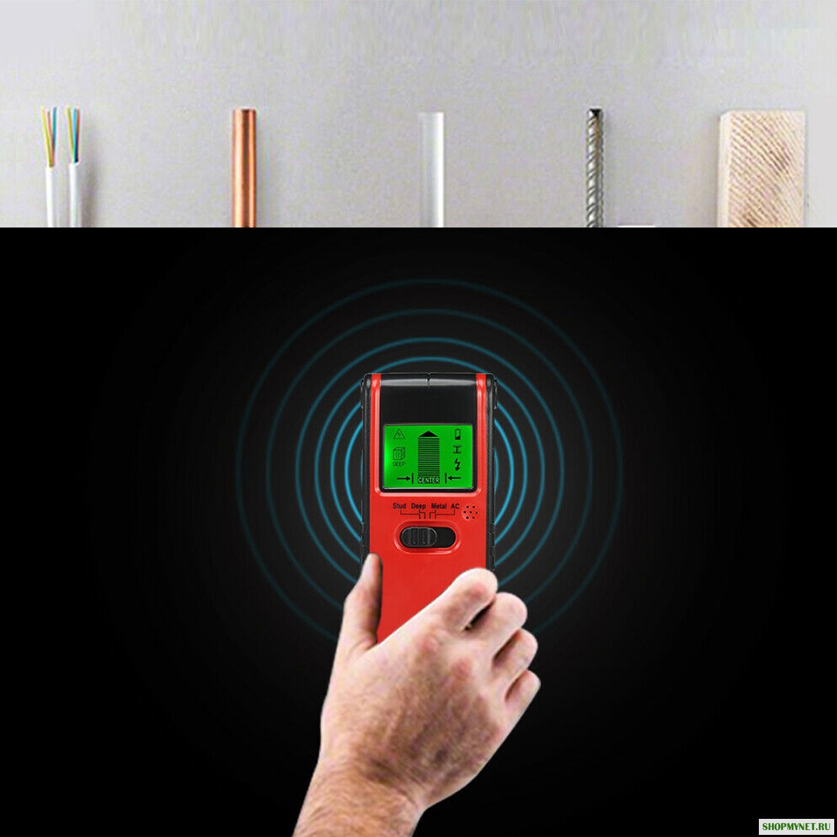 Multifuctional TH240 Stud Finder Датчик Настенный сканер 3IN1 для дерева AC Провод Обнаружение металлических гвоздиков LCD Детектор металла