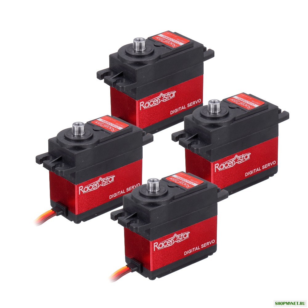 4 ШТ. Racerstar DS6208MG 8.2 КГ 120 ° Металлический Передач Цифровой Сервопривод Для 1/10 RC Авто Робот